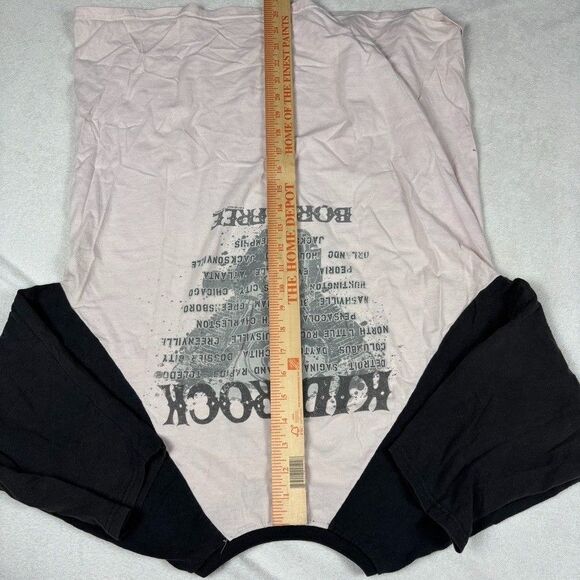 Vintage 2011 Kid Rock Born Free Tour Baseball Tee L Band Shirt Skull Guns USA - Picture 8 of 9